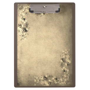 Victorian floral rose flowers elegant clipboard