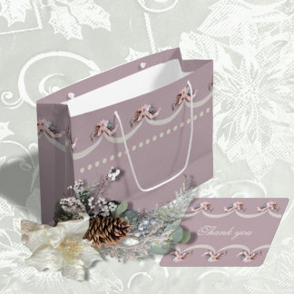 Victorian Floral Tapestry in Rose Gift Bag