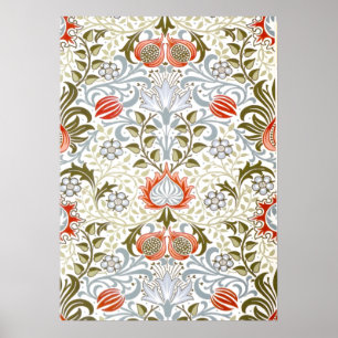 Victorian Floral Wallpaper by William Morris Poster