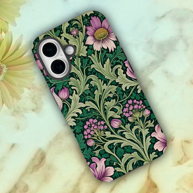 Victorian Floral Wallpaper  Case-Mate iPhone Case (Victorian Floral Wallpaper iPhone Case by Graphic Allusions)