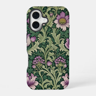 Victorian Floral Wallpaper iPhone 16 Case