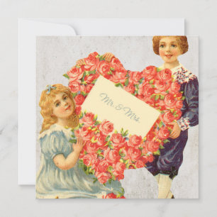 Victorian Floral Wedding Print