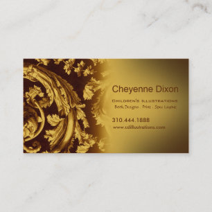 Victorian Flourish custom designer business card