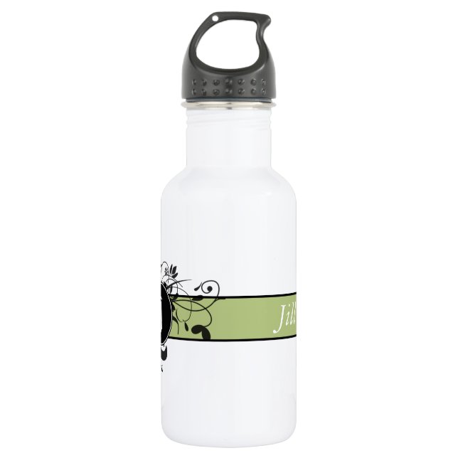 Victorian Flourish Monogrammed 532 Ml Water Bottle (Front)