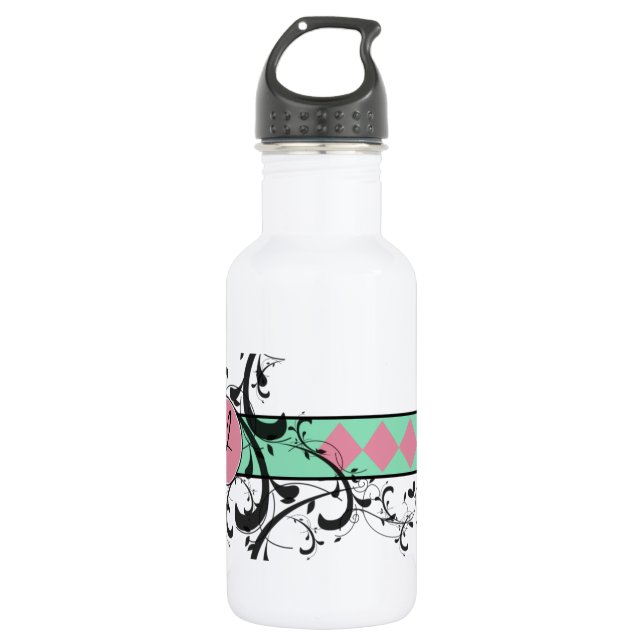 Victorian Flourish Monogrammed 532 Ml Water Bottle (Front)
