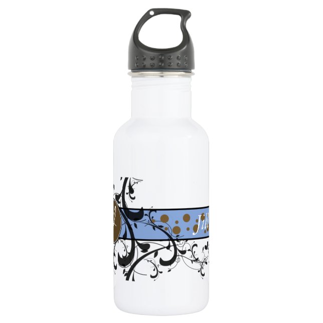 Victorian Flourish Monogrammed 532 Ml Water Bottle (Front)