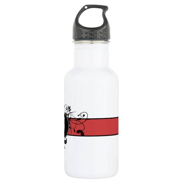 Victorian Flourish Monogrammed 532 Ml Water Bottle (Front)