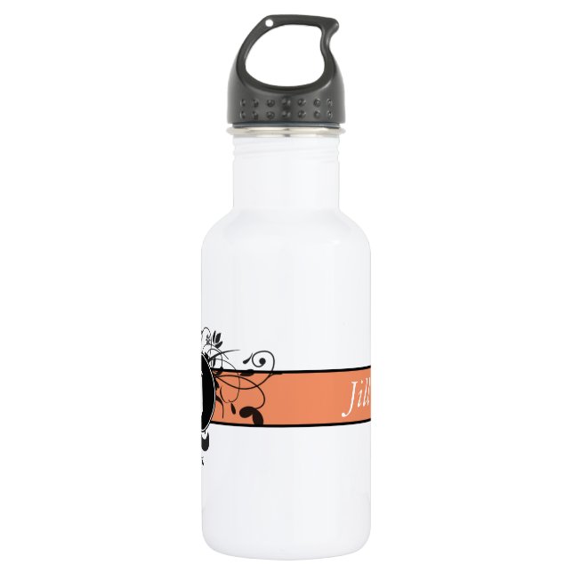 Victorian Flourish Monogrammed 532 Ml Water Bottle (Front)