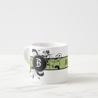 Victorian Flourish Monogrammed Espresso Cup