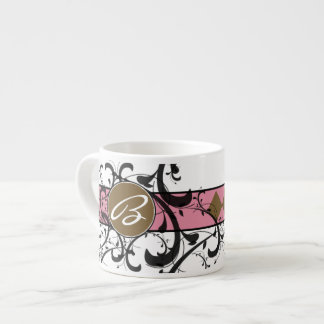 Victorian Flourish Monogrammed Espresso Cup