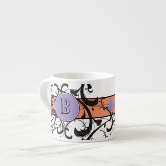 Victorian Flourish Monogrammed Espresso Cup