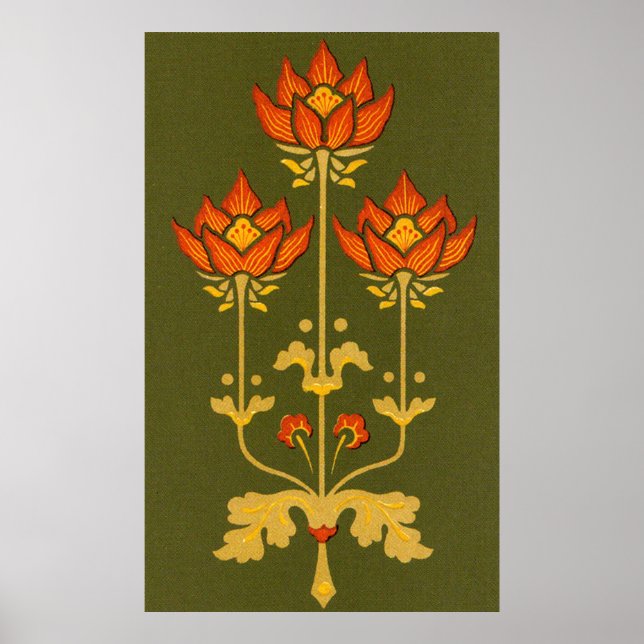 Victorian Flower Poster (Front)
