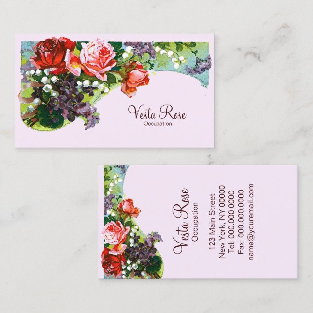 Victorian Flowers ~ Business Cards (Front/Back)
