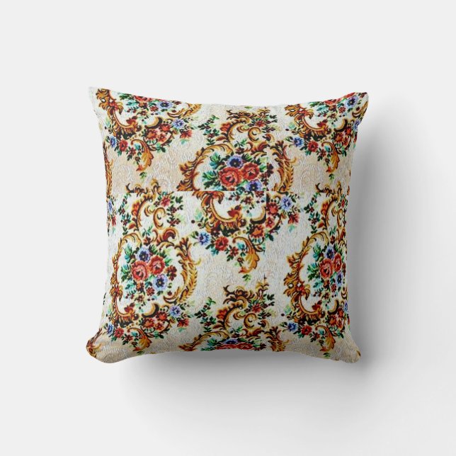Victorian Flowers Cushion (Front)