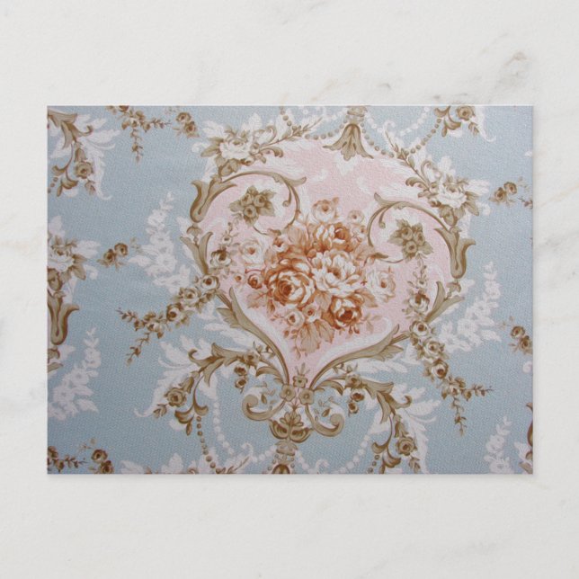 Victorian Flowers - Postcard / RSVP / Antoinette (Front)