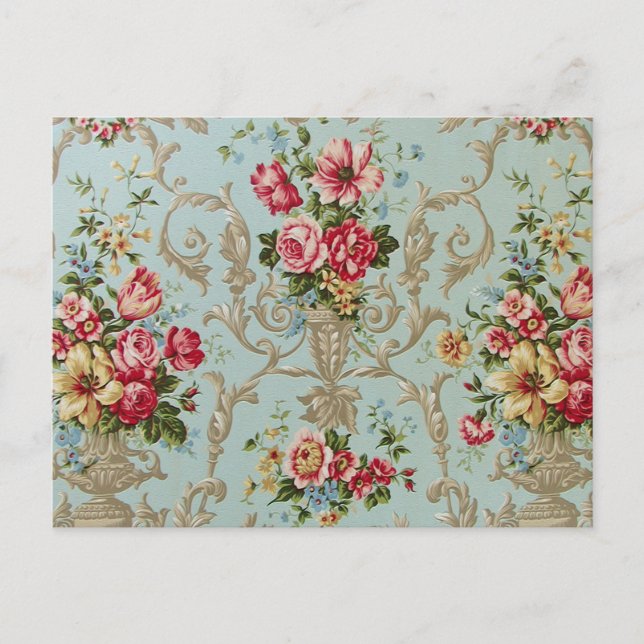 Victorian Flowers - Postcard / RSVP / Invitations (Front)