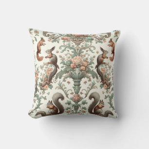 Victorian Forest Squirrel Tapestry Cushion