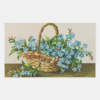 Victorian Forget-Me-Not Blossoms Sticker