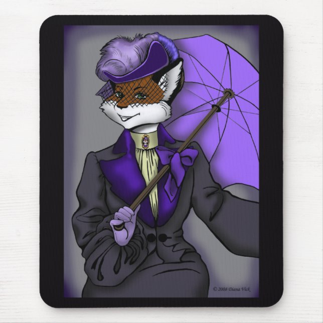 Victorian Fox Mousepad (Front)