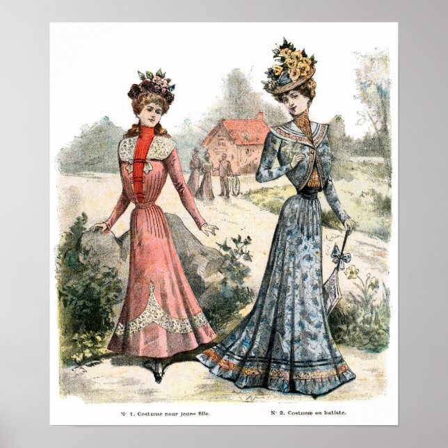 Victorian French Fashion Poster (Front)