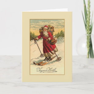 Victorian French Joyeux Noël Christmas Card