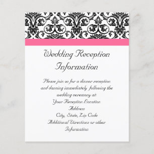 Victorian Fuchsia Pink and White Damask