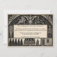 Victorian Funeral-Style Invitation