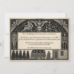 Victorian Funeral-Style Invitation