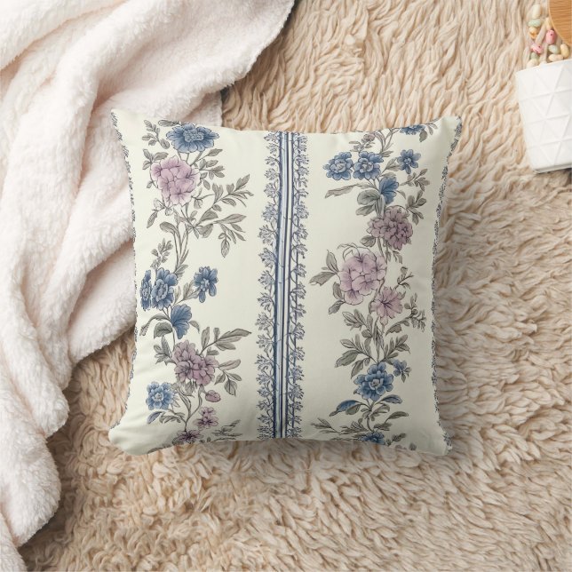 Victorian Garden Pattern Cushion (Blanket)