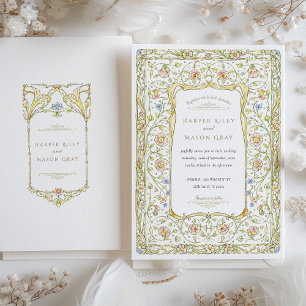 Victorian Garden Wedding Invitation