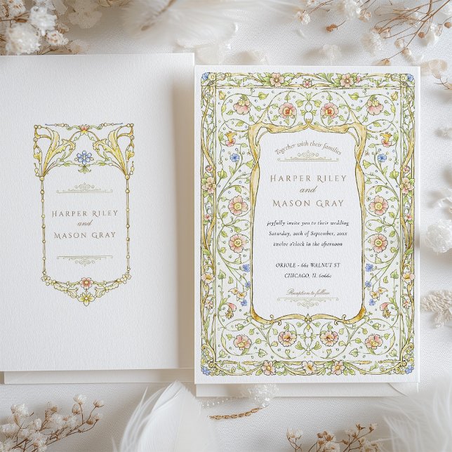 Victorian Garden Wedding Invitation (Creator Uploaded)