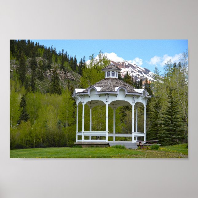 Victorian Gazebo, Silverton, Colorado Poster (Front)