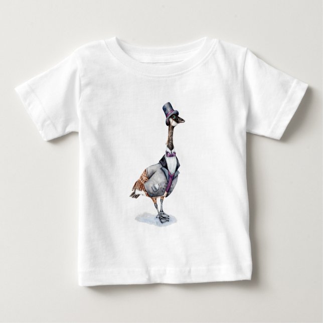 Victorian Gentleman Goose in a Top Hat (Front)