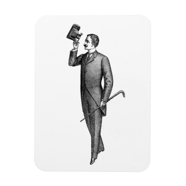 Victorian Gentleman Selfie Magnet (Vertical)