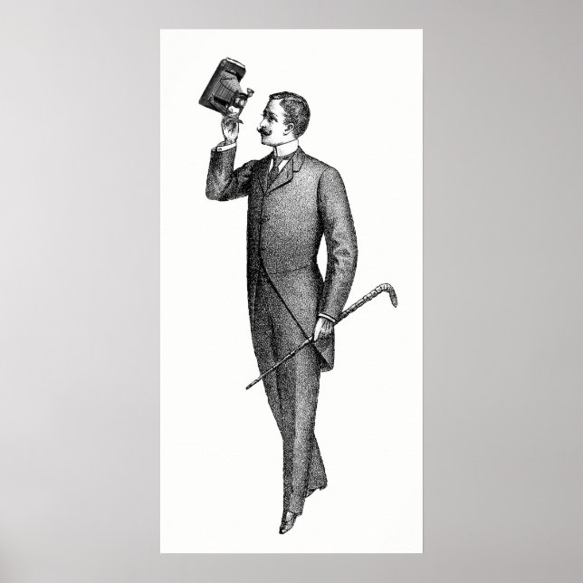 Victorian Gentleman Selfie Poster (Front)