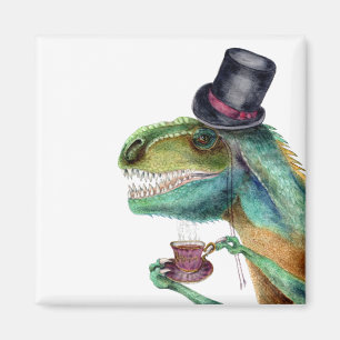 Victorian Gentleman Tyrannosaurus Rex Magnet