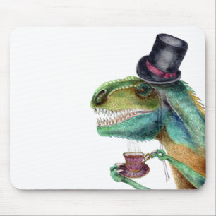 Victorian Gentleman Tyrannosaurus Rex Mouse Pad