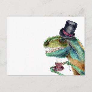 Victorian Gentleman Tyrannosaurus Rex Postcard
