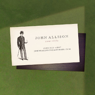 Victorian Gentleman's Vintage Calling Card 2