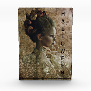 Victorian Ghost Lady-in-Waiting Halloween Photo Block