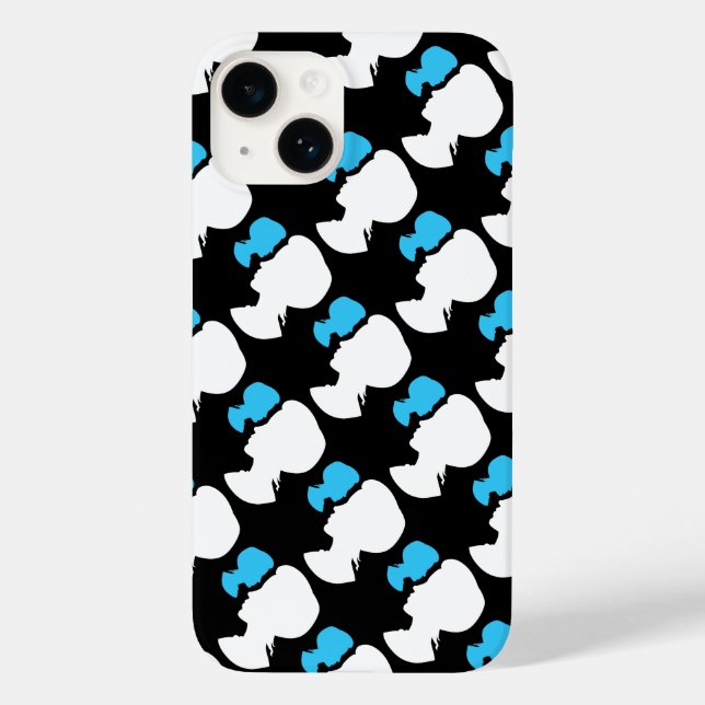 Victorian Girl Silhouette Cameo iPhone Case (Back)