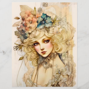 Victorian Glamour Scrapbook Paper