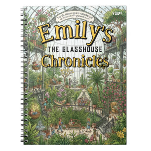 Victorian Glasshouse Arboretum Chronicles Custom Notebook