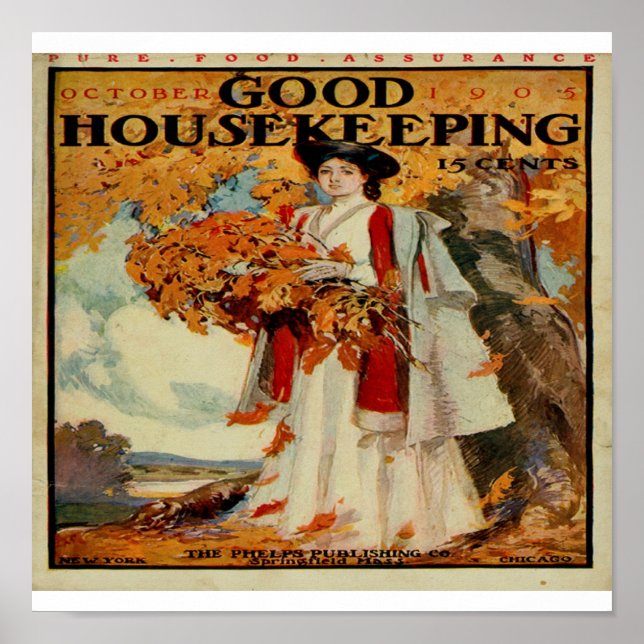 Victorian Good Housekeeping Magazine 1905 Framed P Poster (Front)