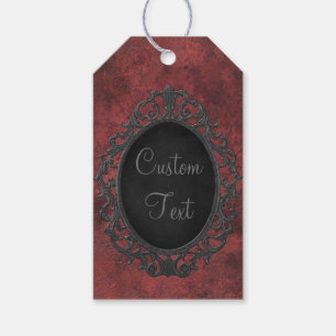 Victorian Goth Custom Personalised Gift Tag