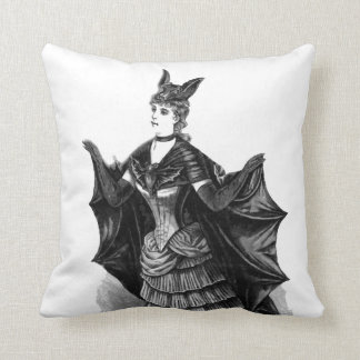Victorian/Gothic Batgirl Costume, 20" Throw Pillow