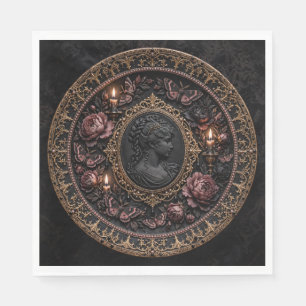 Victorian Gothic Cameo Napkins