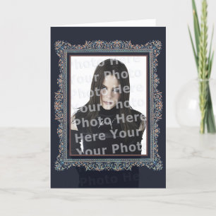 Victorian Gothic Customisable Photo Frame Card