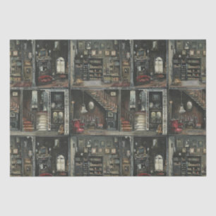 Victorian Gothic Dollshouse Dark Academia Tissue Paper