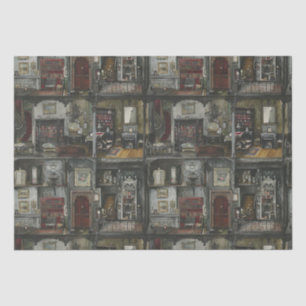 Victorian Gothic Dollshouse Dark Academia Tissue Paper